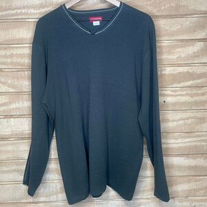 Vintage UnionBay Thermal Knit Long Sleeve Shirt Henley Style XL